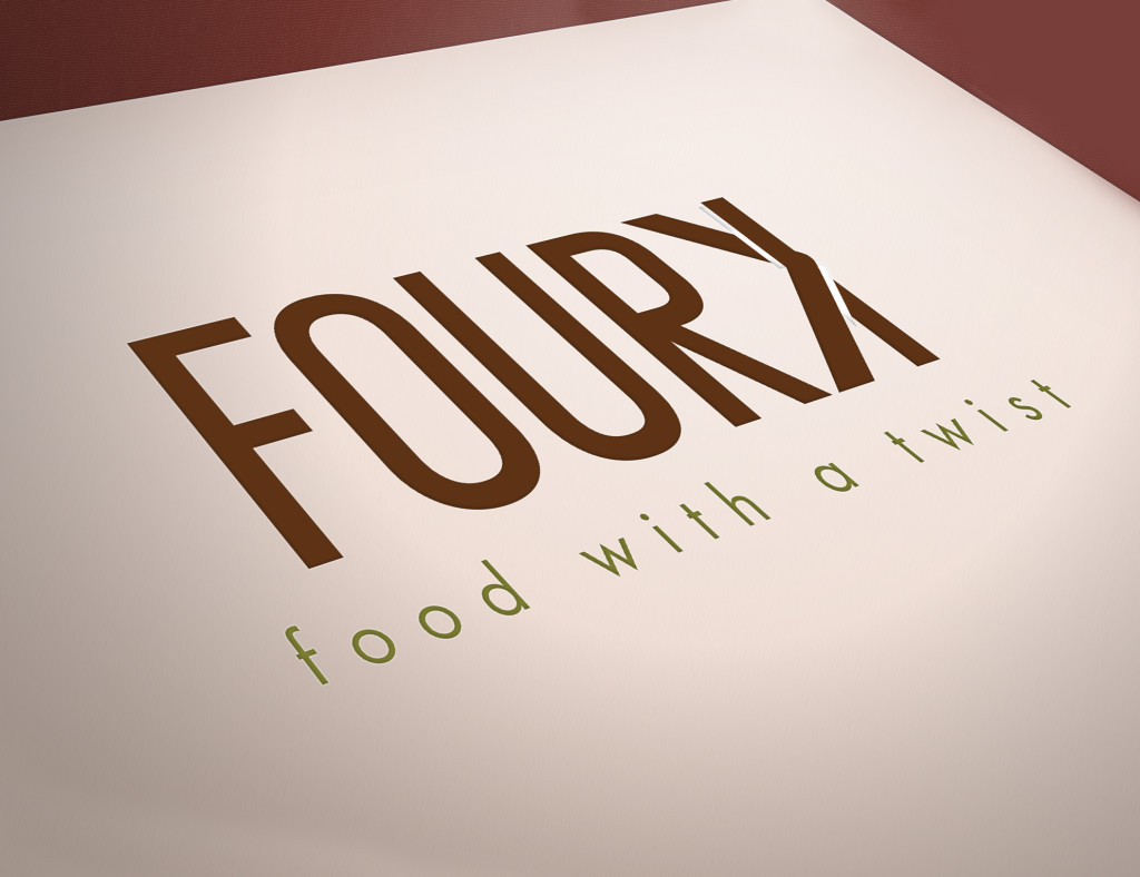 Ashley Rash Graphic Design   Fourk  Restaurant Logo